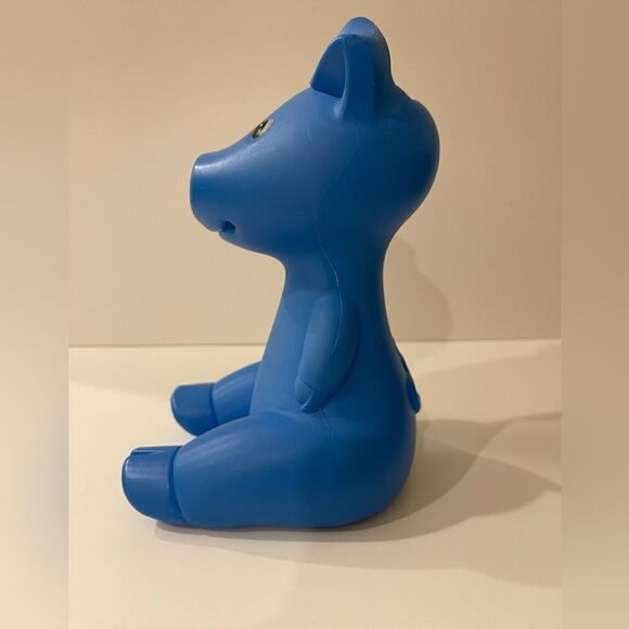 Rare || IKEA || Rigid plastic coin bank by designer Monika Mulder || blue || - Picture 9 of 10